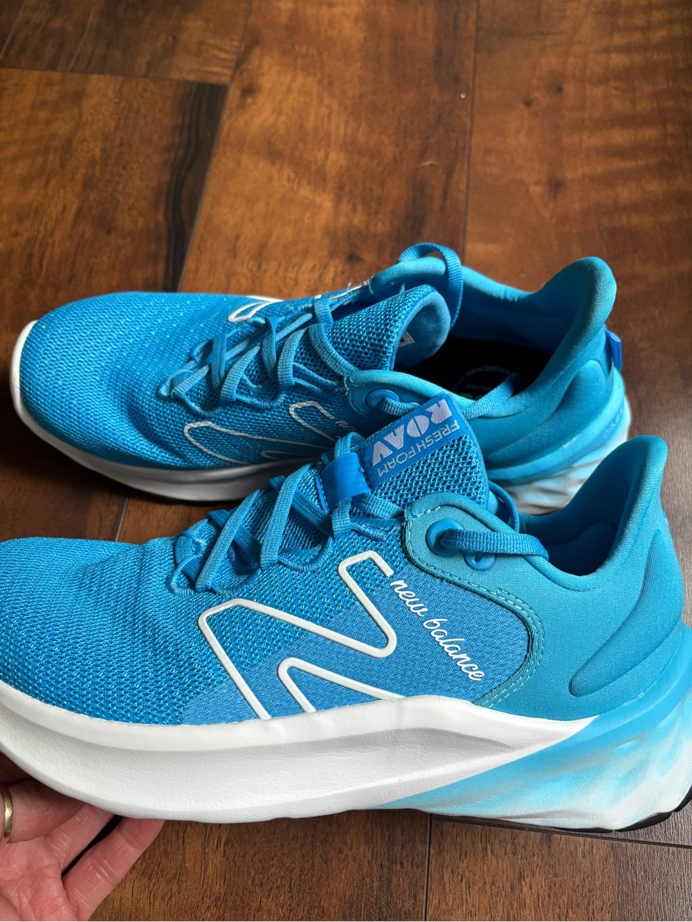 New Balance adults Bright Blue Sneakers with White Accents